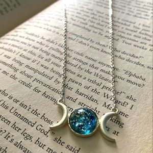 Triple moon necklace